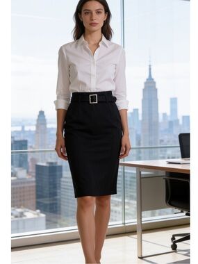 Elie Tahari Black Pencil Skirt size 6